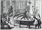 Life drawing class, 1739 (engraving) (b/w photo)