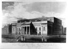 East Front of the New Theatre Royal, Covent Garden, engraved by Richard Reeve, 1809 (engraving)