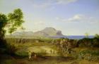 View over Palermo, 1828 (oil on canvas)