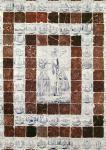 Delft tiles depicting the Crucifixion with a border of tiles with scenes from the Old and New Testaments (ceramic)