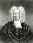 Cotton Mather (1663-1728) engraved by Charles Edward Wagstaff (b.1808) and J. Andrews (engraving) (b&w photo)