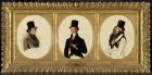 Studies for the Portraits of Lord Eglinton, Lord Douglas and Lord Stradbroke in 'The Waterloo Cup Coursing Meeting', 1840 (oil on millboard)