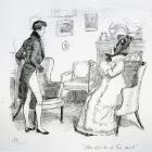 'The efforts of his aunt', illustration from 'Pride & Prejudice' by Jane Austen, edition published in 1894 (engraving)