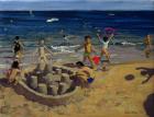 Sandcastle, France, 1999 (oil on canvas)