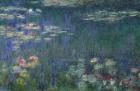 Waterlilies: Green Reflections, 1914-18 (left section) (oil on canvas) (see also 56001 & 56004)