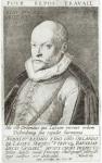 Portrait of Roland de Lassus (1532-94) 1593-94 (engraving) (b/w photo)