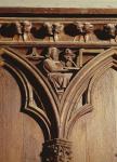 A geometrist or architect, from a choir stall (wood)