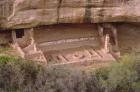 Remains of Pueblo Indian dwellings with entrance to a Kiva, built 11th-14th century (photo) (detail of 229606)