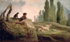 The Shepherd (oil on canvas)