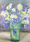 Bluebells and Yellow Flowers, 1994 (acrylic)