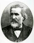 Portrait of Giuseppe Verdi (1813-1901) (engraving)