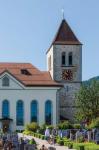 Appenzell, Appenzell Innerrhoden Canton, Switzerland. St. Mauritius church. The cemetery.