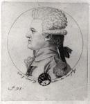 Portrait of Pierre Charles de Villeneuve (1763-1806), engraved by Gilles Louis Chretien (1754-1811) (engraving)