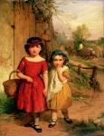 Little Villagers, 1869 (oil)