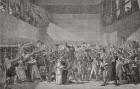 Oath taken at the Jeu de Paume, 20 June 1789, French Revolution (engraving)