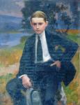 Portrait of Marcel Renoux aged about 13 or 14 (oil on canvas)