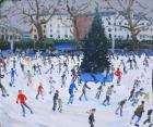 Skating, Natural History Museum, 2012 (oil on canvas)