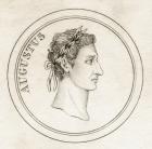Emperor Augustus, from 'Crabb's Historical Dictionary', published 1825 (litho)