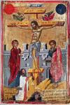 Icon depicting the Crucifixion, 1520 (oil on panel)