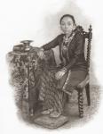 Queen Gusti (GKR) Hemas, consort of Pakubuwono X, 1866 - 1939. Tenth Susuhunan or ruler of Surakarta, Java, Indonesia. From The Century Illustrated Monthly Magazine, May to October 1904.