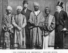 'The Emperor of Abyssinia and his Suite', The Dreadnought Hoax, 7th February 1910 (b/w photo)