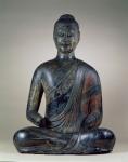 Buddha, c.590 (painted lacquer over wood)