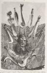 Knives, mask and mat from Upper Congo, from 'The History of Mankind', Vol.III, by Prof. Friedrich Ratzel, 1898 (engraving)