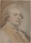 Self-Portrait, c.1780 (red and black chalks and pastel on paper)