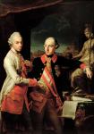 Joseph II (1741-90) of Austria and Leopold II (1747-92) of Tuscany (oil on canvas)