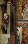 The Annunciation with St. Emidius, 1486 (tempera and oil on canvas) (detail of 97895)