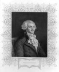 Portrait of Robespierre (engraving) (b/w photo)