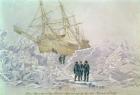 Incident on a Trading Journey: HMS Terror Thrown up by the Ice, March 15th 1837 (w/c on paper)