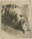 Portrait of Edgar Degas, 1875 (drypoint)