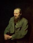 Portrait of Fyodor Dostoyevsky (1821-81) 1872 (oil on canvas)