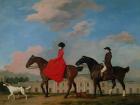 John and Sophia Musters riding at Colwick Hall, 1777