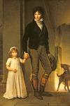 Jean-Baptiste Isabey (1767-1855) and his Daughter, Alexandrine (1791-1871) , 1795 (oil on canvas)