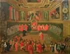 Audience with the Doge in at the College of the Ducale Palace (oil on canvas)