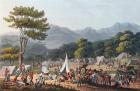Troops Bivouacked near Villa Velha, engraved by C. Turner, 19th May 1811 (colour lithograph)