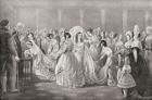 The wedding of Queen Victoria and Prince Albert in 1840. From The Strand Magazine published 1897.