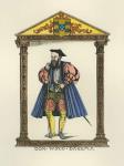 Vasco da Gama (c.1469-1525) (engraving) (later colouration)