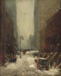 Snow in New York, 1902 (oil on canvas)