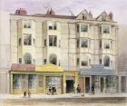 An old House called the Half Moon Tavern, on the West side of Aldersgate Street, 1852 (w/c on paper)