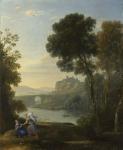 Landscape with Hagar and the Angel, 1646 (oil on canvas)