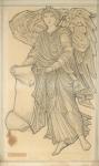 Angel with Scroll - figure number ten, 1880 (chalk on paper)