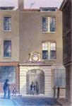 The Entrance to Bakers'Hall, 1855 (w/c on paper)