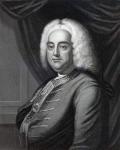 George Frederic Handel, engraved by Thomson (engraving) (see also 377120)