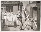 The New Born Child, after a 15th century miniature in 'Histoire de la Belle Helaine', from 'Le Moyen Age et La Renaissance' by Paul Lacroix (1806-84) published 1847 (litho)