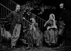 Portrait of the Rossetti Family, 1864 (b/w photo)