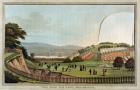 View from the Fort, near Bristol, from 'Observations on the Theory and Practice of Landscape Gardening by Humphrey Repton (1752-1818) (coloured aquatint with overlay) (see also 245522)