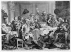 A Midnight Modern Conversation, from 'The Works of William Hogarth', 1733 (engraving)